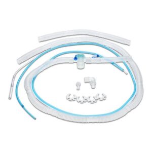 Ventilator Circuit Corrugated Tube 66 Inch Tube Single Limb Adult Without Breathing Bag Single Patient Use