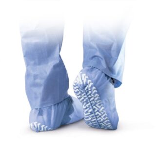 Shoe Cover X-Large Ankle High Nonskid Sole Blue NonSterile
