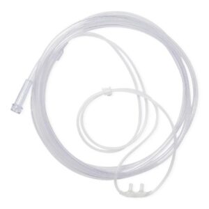 Nasal Cannula Soft-Touch Pediatric Curved Prong / NonFlared Tip 7 Foot O2 Line