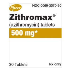 Zithromax Azithromycin 500 mg Tablet 30 Tablets