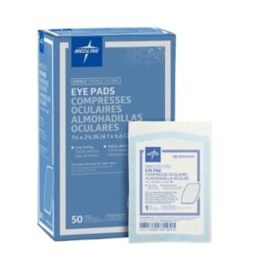 Eye Pad Medline 1-5/8 X 2-5/8 Inch Sterile 1 per Pack