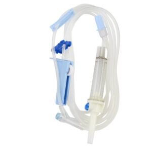 IV Pump Set Baxter Gravity / Pump 2 Ports 10 Drops / mL Drip Rate Without Filter 104 Inch Tubing Solution