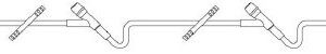 IV Extension Set Baxter 42 Inch Tubing Without Filter Sterile