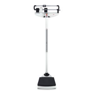 Physician Column Scale with Height Rod Seca Balance Beam Display 500 lbs. / 227 kg Capacity White Analog