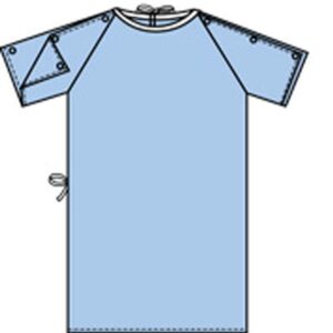 Patient Exam Gown X-Large Blue Reusable