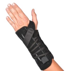 Wrist Brace Titan Wrist Aluminum / Nylon Left Hand Black Regular