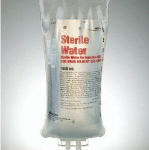 Sterile Water for Injection, Preservative Free IV Solution 1,000 mL