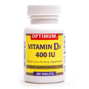 Vitamin Supplement Vitamin D 400 IU Strength Tablet 100 per Bottle