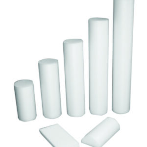 CanDo Round Therapy Foam Roller White Polyethylene Foam 4 X 36 Inch