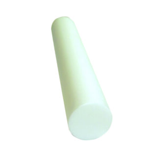 CanDo Round Therapy Foam Roller White Polyethylene Foam 6 X 36 Inch