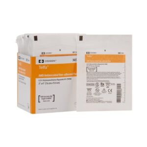 Antimicrobial Island Dressing Telfa AMD 3 X 4 Inch Rectangle Sterile