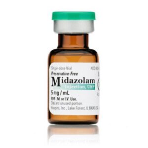 Midazolam HCl, Preservative Free 5 mg / mL Injection 1 mL
