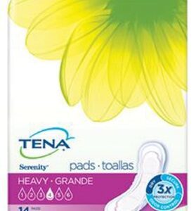 Bladder Control Pad TENA Serenity 13 Inch Length Heavy Absorbency Dry-Fast Core Regular