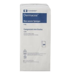 Nonwoven Sponge Dermacea 3 X 3 Inch 4-Ply NonSterile 200 per Pack