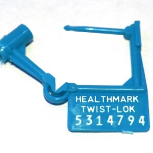 Tamper Evident Seal Twist-Loks Numbered Blue Plastic 1 Inch