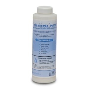 Cadaver Absorbent Powder Liquid Lock Bottle 12 oz.