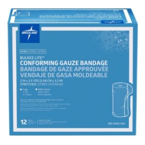 Fluff Bandage Roll Bulkee Lite 2 Inch X 3-1/2 Yard 3-Ply Sterile 1 per Pack