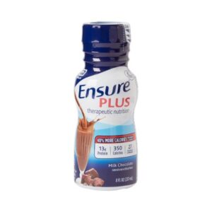 Oral Supplement Ensure Plus Therapeutic Nutrition Milk Chocolate Flavor Liquid 8 oz. Bottle
