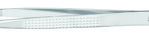 Tissue Forceps Miltex Bonney 7 Inch Length OR / Surgical Grade German Stainless Steel NonSterile NonLocking Thumb Handle Straight Serrated Tips with 1 X 2 Teeth