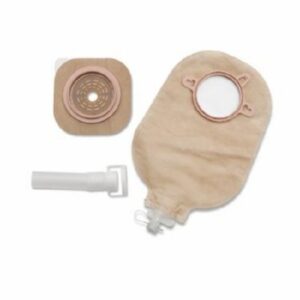 Urostomy Pouch New Image Two-Piece System 9 Inch Length Flat, Trim to Fit Up to 1-3/4 Inch Stoma Drainable