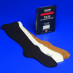 Anti-embolism Stocking T.E.D. Knee High Medium / Regular Black Closed Toe