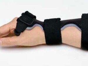 Wrist / Hand Splint Dorsal Carpal Tunnel Splint Foam / Kydex Thermoplastic Right Hand Black / Gray Large