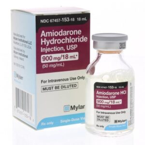 Amiodarone HCl 50 mg / mL Injection 18 mL