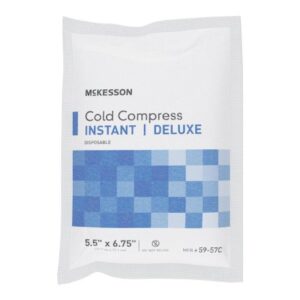 Instant Cold Pack McKesson Deluxe General Purpose Small 5-1/2 X 6-3/4 Inch Fabric / Calcium Ammonium Nitrate / Water Disposable