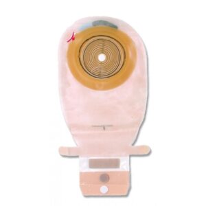 Ostomy Pouch AssuraInspire One-Piece System 11-1/4 Inch Length Flat, Pre-Cut 1-3/16 Inch Stoma Drainable