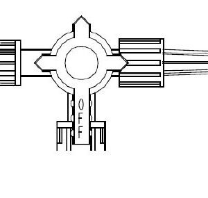 Stopcock 4 Way Large Bore