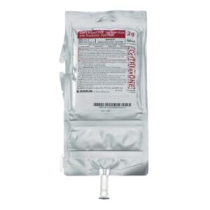 Ceftriaxone Sodium / Dextrose 2.22% 2 Gram / 50 mL Intravenous Solution 50 mL