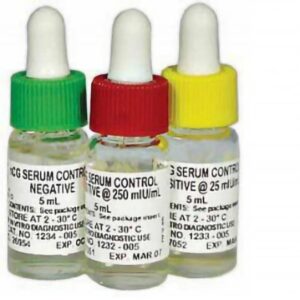 Fertility Test Control Set Human Chorionic Godadotropin (hCG) Serum 3 Levels 3 X 5 mL