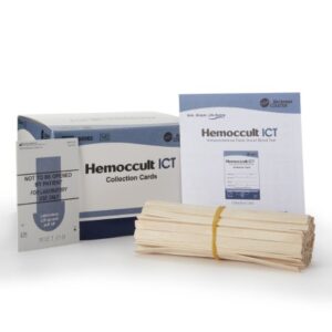 Cancer Screening Patient Sample Collection and Screening Kit Hemoccult ICT Fecal Occult Blood Test (iFOB or FIT) 100 Cards CLIA Waived