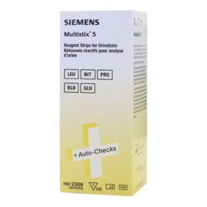 Urinalysis Reagent Multistix 5 Blood, Glucose, Leukocytes, Protein, Nitrite CLIA Waived For Urinalysis