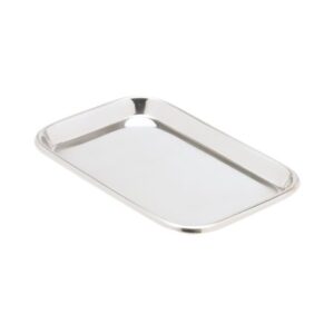 Instrument Tray Miltex Non Perforated Mayo Stainless Steel 23/32 X 6-1/2 X 10 Inch
