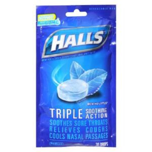Cold and Cough Relief Halls 5.4 mg Strength Lozenge 30 per Bag
