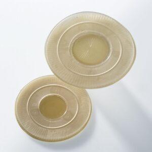 Pediatric Ostomy Barrier Assura AC Trim to Fit, Standard Wear 27 mm Flange Purple Code System 0 to 1 Inch Opening