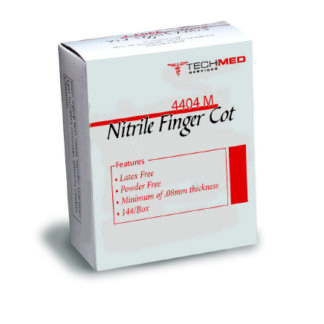 Finger Cot Small 2 Inch Length Powder Free Nitrile NonSterile