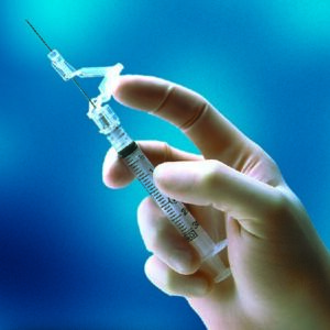 Safety Hypodermic Syringe with Needle SafetyGlide Sub-Q 1 mL 5/8 Inch 27 Gauge Sliding Safety Needle Regular Wall