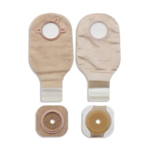 Ileostomy / Colostomy Pouch New Image Two-Piece System 12 Inch Length Flat, Trim To Fit 3-1/2 Inch Stoma Drainable
