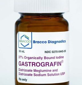 Gastrografin* Diatrizoate Meglumine / Diatrizoate Sodium 66% – 10% Solution 30 mL