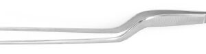 Dressing Forceps MeisterHand Cushing 7-1/4 Inch Length OR / Surgical Grade German Stainless Steel NonSterile NonLocking Thumb Handle Straight Serrated Tips with Scraper End