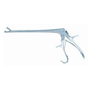 Biopsy Punch Forceps McKesson Argent Tischler-Burke 7-3/4 Inch Length OR / Surgical Grade German Stainless Steel NonSterile Locking Pistol Grip Handle Straight 1.5 X 4.5 mm Oval Bite
