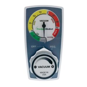 Precision Medical Vacuum Regulator Continuous 0 – 200 mmHg 1/8 Inch NPT Female Connector 1/8 Inch NPT Female Connector