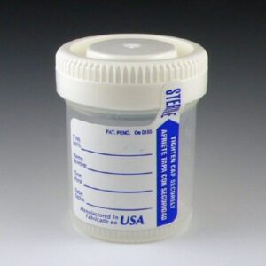 Specimen Container Tite-Rite 48 mm Opening 60 mL (2 oz.) Screw Cap Patient Information Sterile