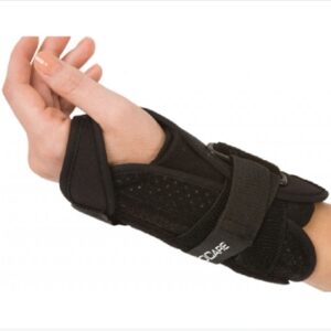 Wrist Brace ProCare Quick-Fit Felt / Nylon Right Hand Black One Size Fits Most