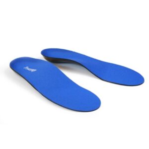 Insole Powerstep Original Shoe Full Length EVA / Polyester / Polypropylene / VCT Foam Female 9 to 9-1/2 / Male 7 to 7-1/2 Black / Blue