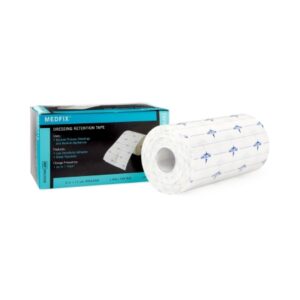 Water Resistant Dressing Retention Tape with Liner MedFix White 6 Inch X 11 Yard Nonwoven NonSterile
