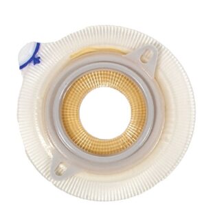 Ostomy Barrier Assura Xpro Trim to Fit, Extra Extended Wear Silicone Based Adhesive 50 mm Flange Red Code System Synthetic Resin 3/4 to 1-1/4 Inch Opening