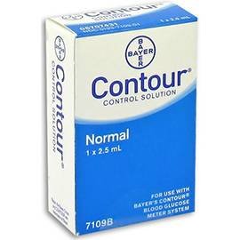 Blood Glucose Control Solution Ascensia Contour 2.5 mL Normal Level